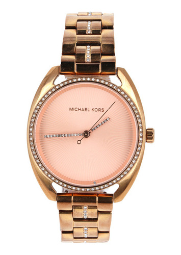 Reloj Para Dama Michael Kors *pave Rosa Gold*.