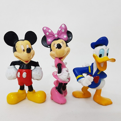 Coleção Miniaturas Disney Mickey Minnie Pato Donald 