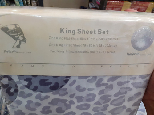 Juego De Sabana King Zize Marca Nefertitis