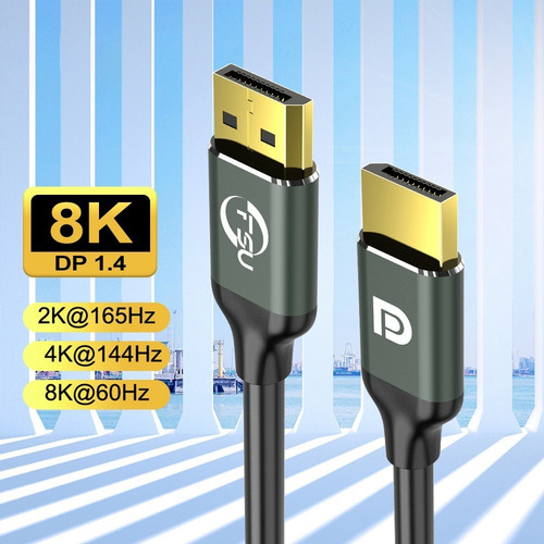 Cable 1.4 8k 4k Hdr 144hz 165hz Displayport Adaptador De