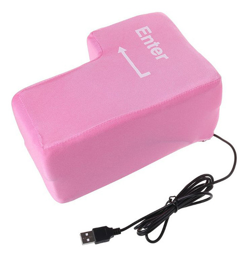 Teclado Usb Computador Antiestrés Enorme Enter Key Big Giant