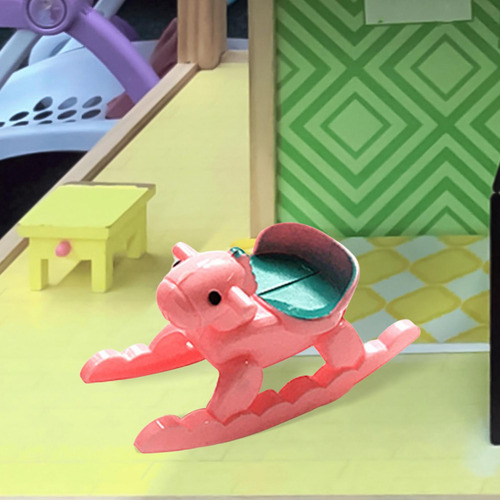 Modelo De Caballo Mini Muebles Casa De Muñecas Cama Caballo