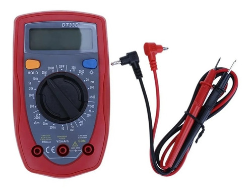 Multimetro Digital Dt33 Series Tester Voltímetro Medidor 