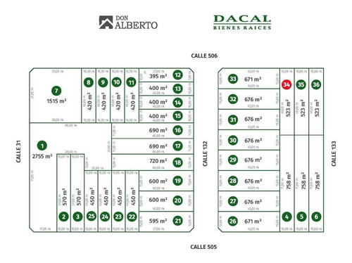Imagen 2 de 4 de Terreno En Gonnet - 31 E/ 505 Y 506 - Dacal Bienes Raices