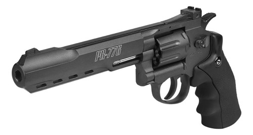 Combo Revolver Metal Pr-776 4.5mm +chumbinho +10 Co2 +óleo