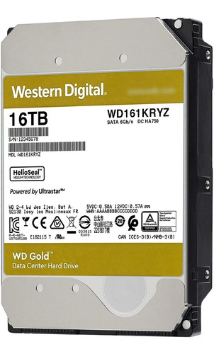 Disco Duro Interno Wd Gold 16tb Enterprise Class Wd161kryz
