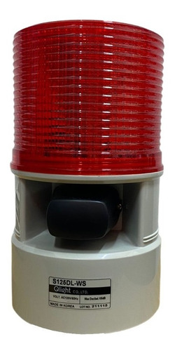 Torreta Led Roja 5 Tonos  120vac  S125dl-ws - Q-light -