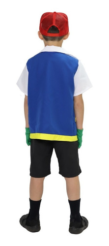 Imagen 5 de 7 de Disfraz Ash Ketchum Pokemon Niño Deluxe