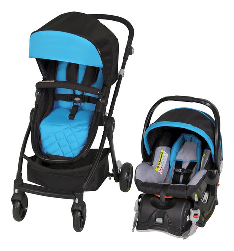 Carriola Baby Trend City Clicker Lx Portabebe Latch Color Jewel blue Color del chasis Negro