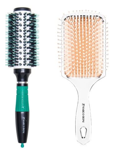 Escova Ceramic Thermal Raquete Diamond Cabelo Profissional Cor Neutro