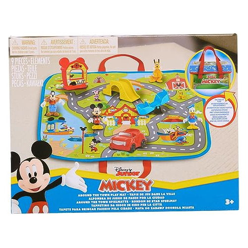 Disney Junior  Juega Por Ciudad Playmat, Set De Figuras...