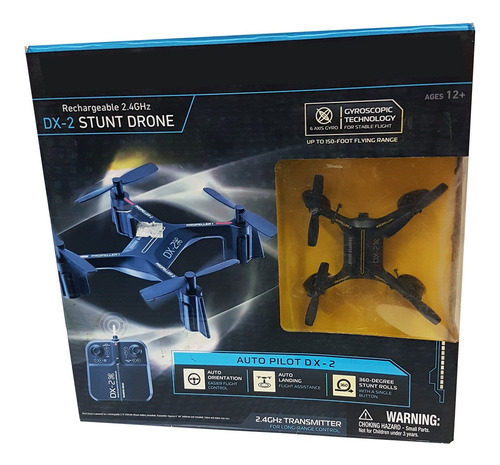 Stunt Drone Dx-2 Recargable 2.4 Ghz Sharper Image (Usado)