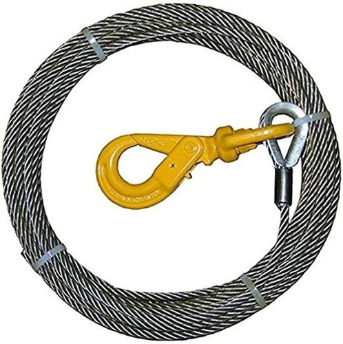 B / A Productos 4-38sc100lh Cable De Cabrestante, Acero, 3/8