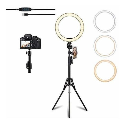 Imagen 1 de 6 de Anillo De Luz Con Soporte Para Selfie Con Tripode Para Iph