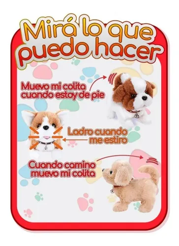 Perro Peluche Interactivo Perrito Juego Juguete Camina Ladra