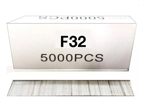 Puntas F32 Para Clavadora - Calibre 18 - Caja De 5.000 Un.