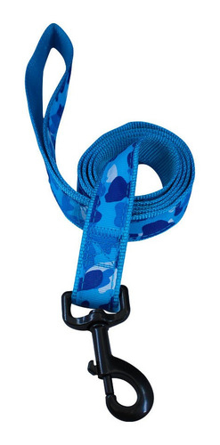 Guia Pet Camuflada 1,5 X 100cm  - Azul Camuflado