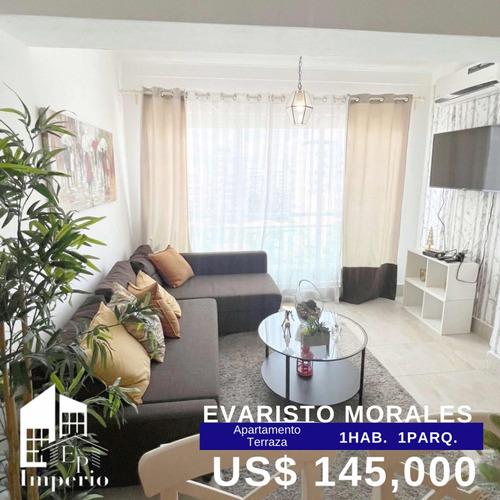 Se Vende Apartamento Con Terraza En Evaristo Morales