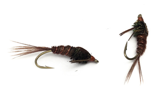 Mosca Ninfa Pheasant Tail #12 X 4 Unidades - Ideal Truchas