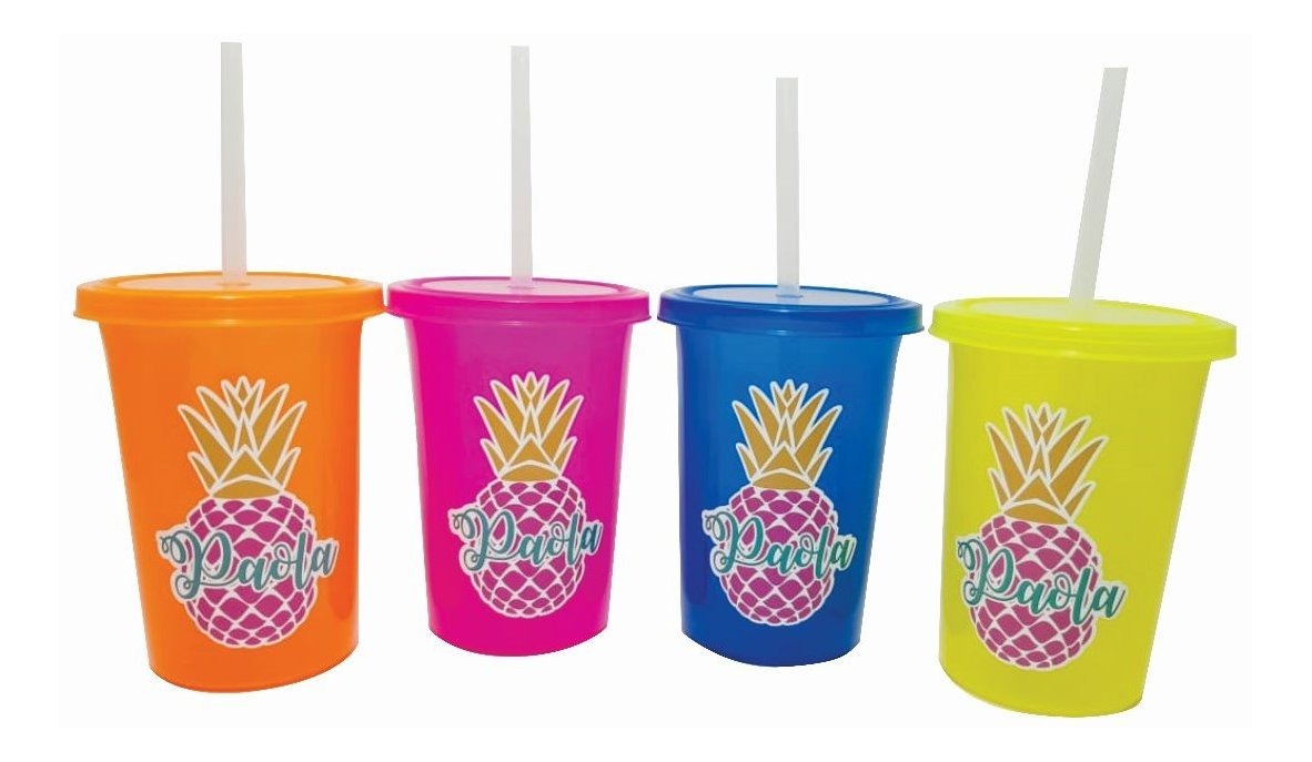 Vaso Con Popote Personalizado Boda Xv Paq 60 Envío Gratis
