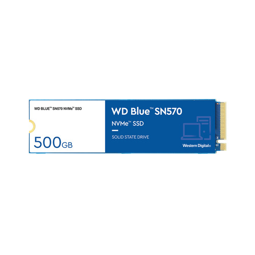 Western Digital 500GB WD Blue SN570 NVMe SSD Gen3 x4 PCIe M.2 2280 WDS500G3B0C
