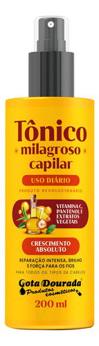 Tônico Capilar Milagroso Força Brilho Reconstrução 200ml