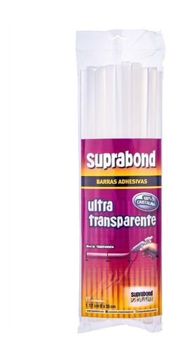 Barras Suprabond Gruesas Ultratransparentes Pistola 1kg