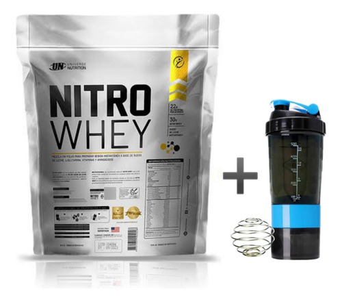 Nitro Whey 3kg + Smart Shaker + Delivery Gratis