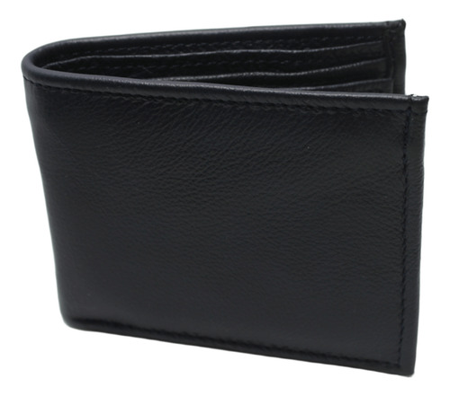 Billetera Cartera Piel Res Genuina Bifold Alta Fortuna