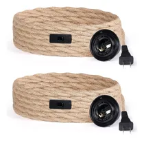 Comprar Lámparas Colgantes Retro Industriales Con Cable De Cáñamo