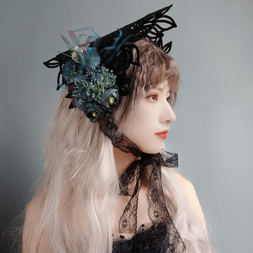 De Halloween, Vestido Elegante, Sombrero De Mago, Sombrero