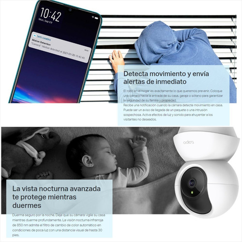 Cámara Robótica Día/noche Alarma 3mp Audio Tp-link Tapo C210