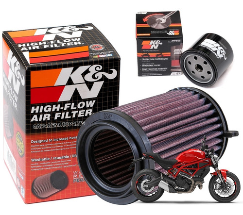 Filtro Ar Kn Filtro Oleo K&n Ducati Scrambler Icon 803 16/22