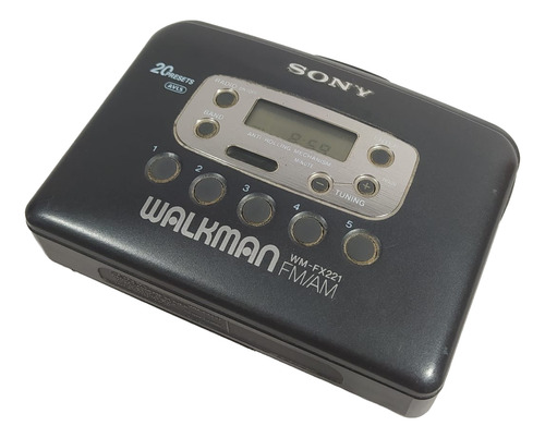 Walkman Sony Wm-fx221 Fm/am Cinza-escuro (Usado)