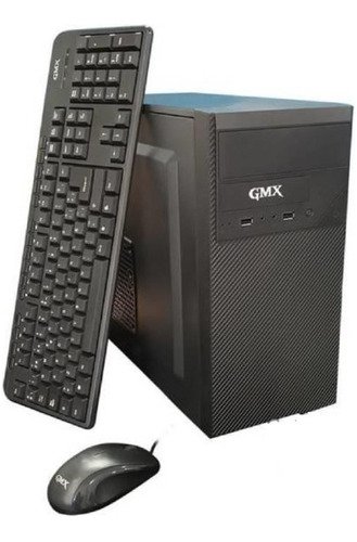 Gabinete Kit Gmx Gmx-115 Fuente 500w / Teclado / Mouse Color Negro