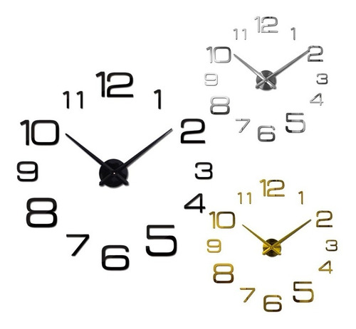 Reloj De Pared Plano Hogar Decorativo Diseño Moderno Pequeño