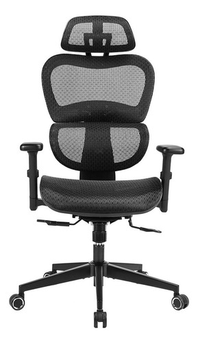Cadeira Escritório Dt3 Office Alera+ Plus Black - 13719-1 Cor Preto