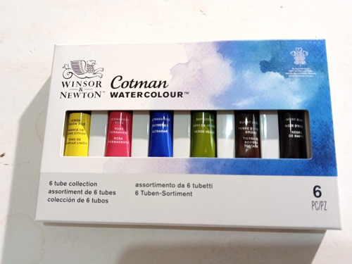 Set Acuarelas Cotman Winsor & Newton X 6 Pomos De 8 Ml