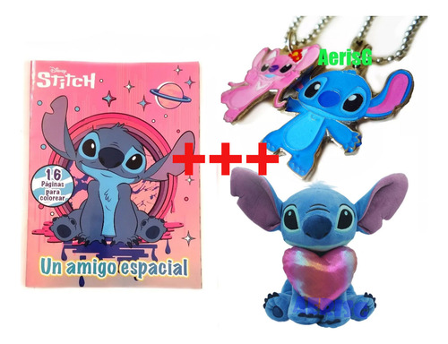 Arg Lilo Y Stitch Libro Colorear+articulos Valentin Disney