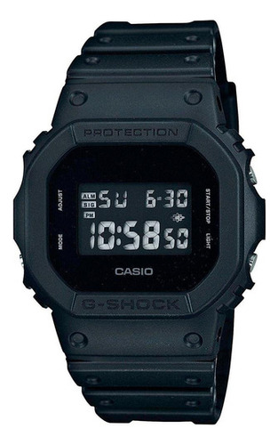 Reloj Casio G-shock Protection Dw-5600bb-1cr Unisex E-watch Color de la correa Negro Color del bisel Negro Color del fondo Negro