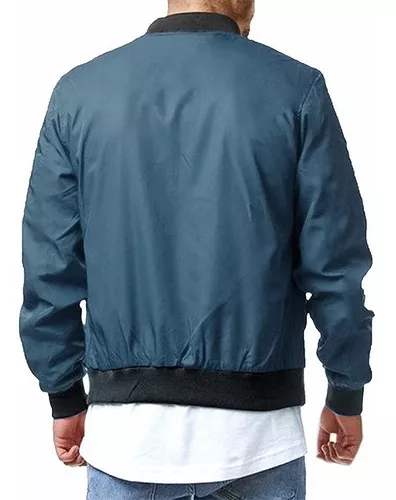 Hombre Casual Chaqueta Ligera Bomber Varsity Rompevientos