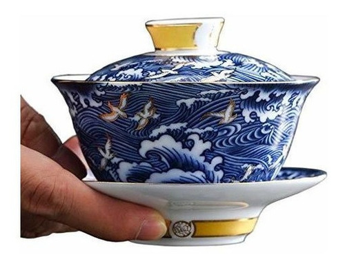 Imagen 1 de 1 de Jingdezhen - Juego De Te Chino Gaiwan Chino Hecho A Mano, 5.