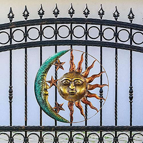 Decoración Metálica Para Puerta De Entrada Con Forma De Sol