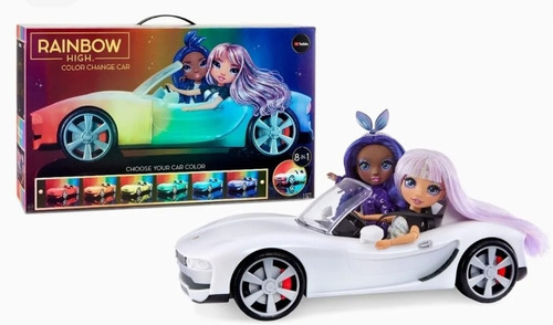 Rainbow High Carro Convertible Cambia Color Iluminado 8 En 1