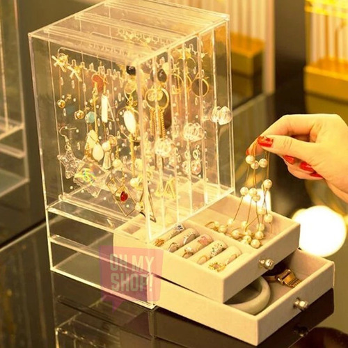 Imagen 5 de 6 de Organizador Bijou Aros Collares Alhajeros Joyas Anillos Oms