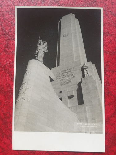 Rosario Monumento A La Bandera Maximun 1958 Foto Postal