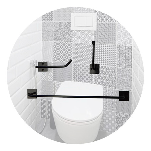 Set Kit De Baño De Hierro 3 Piezas