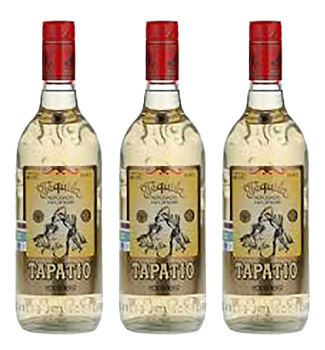 Pack De 3 Tequila Rep.100% Tapatio 750ml