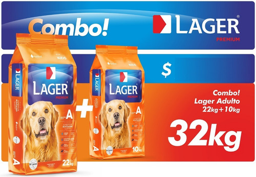 Mega Combo Lager Adulto 22kg + 10kg Con Regalo