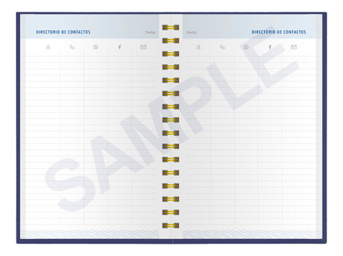 Agenda Semanal 2025 Notebook Portada Negro